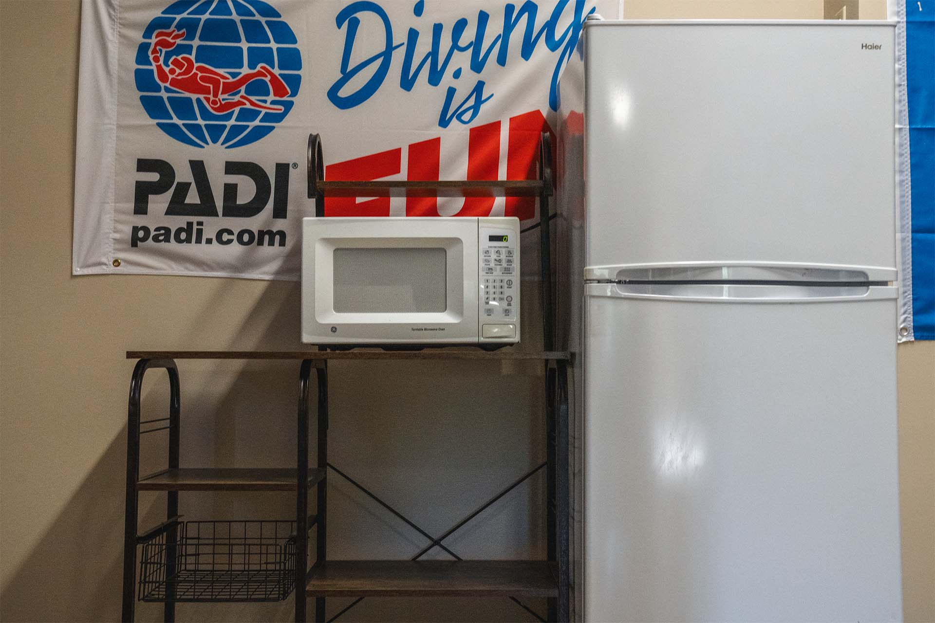 Bunkhouse shared kitchen refrigerator microwave Gilboa Quarry affordable hostel style lodging amenities northwest Ohio